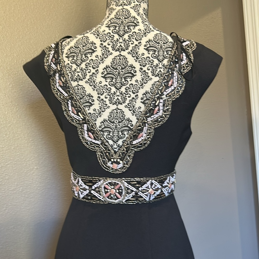 Sue Wong Womens Slip Dress Vtg 90s Y2K Black Size 4 - Picture 8 of 17